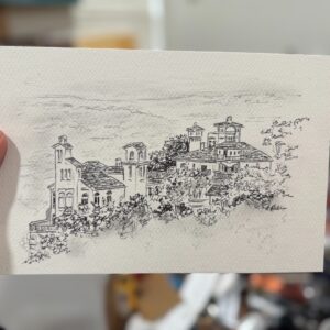 Black and White Ink Sketch